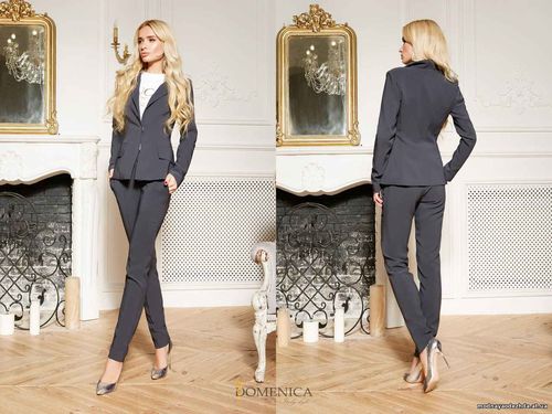 Р 2082 930 грн. Ультрамодный лаконичный деловой брючный костюм. Издели