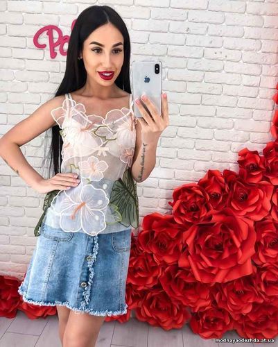 НОВИНКИ 2018 МОДНАЯ ЮБКА КЛАССИЧЕСКОГО КРОЯ С НЕОБРАБОТАННЫМИ КРАЯМИ И