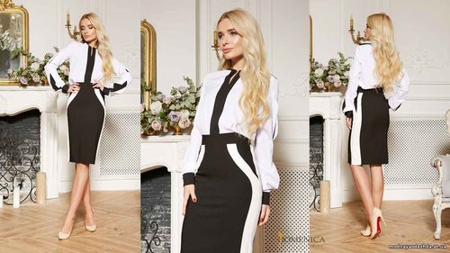 Р 2101 830 грн. Стильный деловой комплект из блузы с юбкой. Верх выпол Р 2101 830 грн. Стильный деловой комплект из блузы с юбкой. Верх выпол