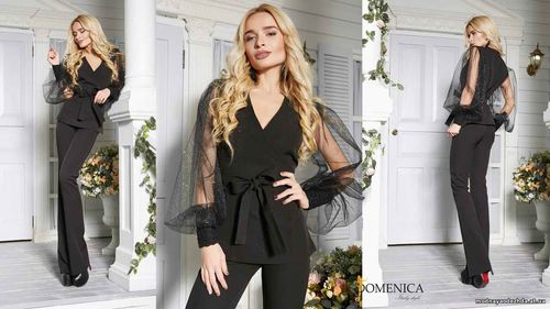 Р 1905 810грн. Стильный брючный комплект из костюмной ткани. Верх изде