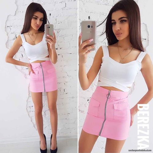 Костюмчик с мини юбочкой Ткань: комтюмка габардин + дайвинг Размер: С