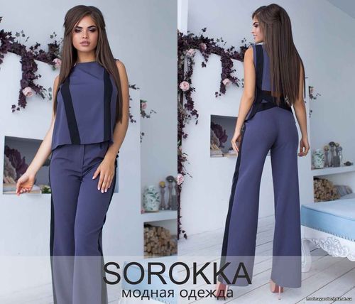 Костюм 590.00 грн. Размер : S , M , L , XL Ткань: костюмка Цвет: серый