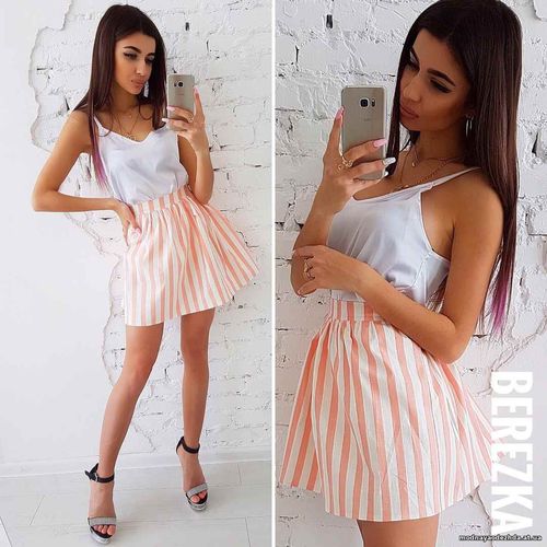 Костюмчик с шёлковой маечкой Размер: С и М Ткань: коттон + шёлк армани