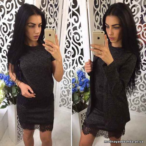 Костюм тройка 1-КАРДИГАН 2-ЮБКА С кружево 3-ФУТБОЛКА С кружево Ткань а