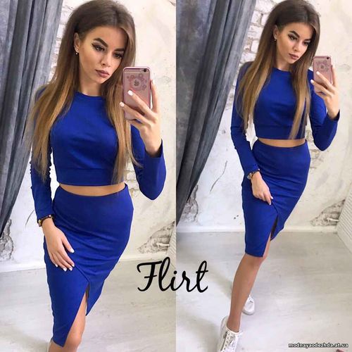 Костюм ( топ+ юбка ) Цена : 430 грн. Размер : 42-44 Ткань : трикотаж Ц