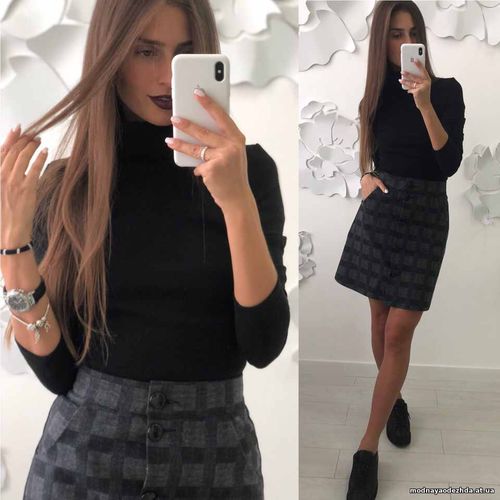 New Collection Юбка и гольф (комплектом и отдельно)  Юбка Ткань: плотн