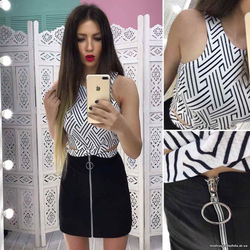 Костюмчик с джинсовой юбочкой Размер: С и М Ткань: джинса + трикотаж к