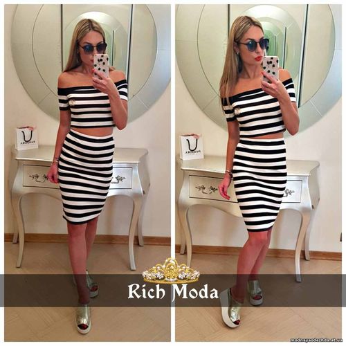 Костюм трикотаж, брошь в комплекте 42-44 - 460 грн.