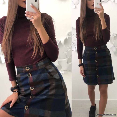 New Collection Юбка и гольф (комплектом и отдельно)  Юбка Ткань: плотн