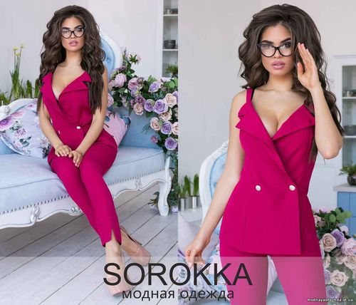 Костюм 630.00 грн. Размеры: S , M , L , XL Ткань: костюмка Barby Цвет Костюм 630.00 грн. Размеры: S , M , L , XL Ткань: костюмка Barby Цвет