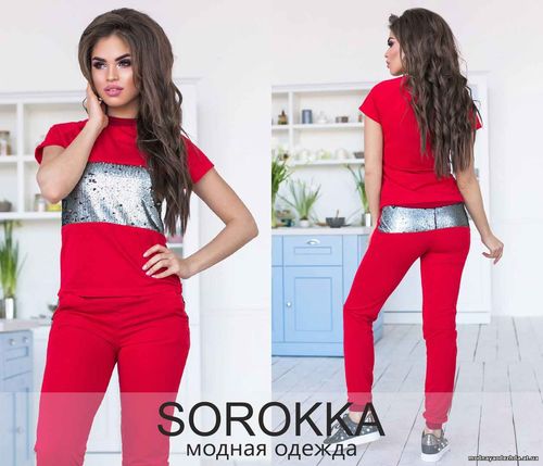 Костюм 630.00 грн. Размеры: 42-44 Ткань: двухнитка+пайетка 68 мод №Кос Костюм 630.00 грн. Размеры: 42-44 Ткань: двухнитка+пайетка 68 мод №