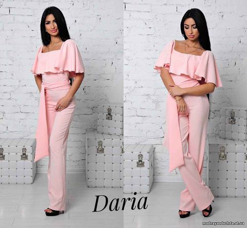 Комбинезон с воланом (с завышенной талией ). В комплект входит шикарны