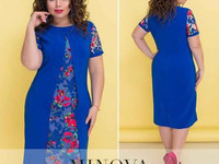 Платье №393- Цена:560 UAH Характеристики: Ткань креп-костюмка, украшен