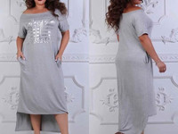 Платье #705\ац Размеры:50-52-54-56 Ткань:трикотаж 370гр