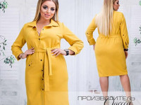 Платье - Рубашка  Мод.7031  Размеры 46-48, 50-52, 54-56, 58-60  Ткань