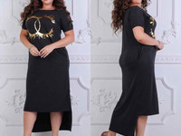 Платье #705\ац Размеры:50-52-54-56 Ткань:трикотаж 370гр