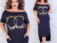 Платье #705\ац Размеры:50-52-54-56 Ткань:трикотаж 370гр