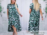 Платье Модель № 5917-1 Размеры 48, 50,52-54,56-58,60-62  Ткань королев