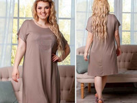 Платье-туника мод. 1103\кп размер: oversize (48-54) ткань: вискоза
