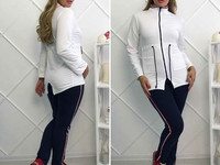 Мод 1049/1\вп Размеры: 48-50,52-54  Ткань: двунить  Цвета: белый +