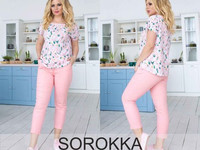 Костюм 120\аб Ткань: софт и коттон. Брюки на резинке Размеры 48-50