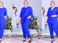 Костюм  230\вл .Брюки на змейке и на широкой резинке.Ткань-стрейч