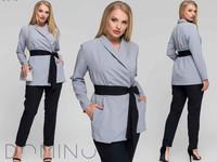 Костюм брючный №279\ио размеры-42-44,46-48 ткань креп костюмка, пи