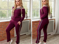Костюм двойка Мод 417 . Ткань : двунить+сетка Размеры : 48-50,52-54,56