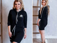 Платье - туника adidas  Мод 680 \нн Размеры : с м л хл ххл  Ткань
