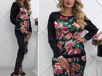 мод 756,\иа(мар) костюм, ткань велюр мраморный,  размеры 48, 50, 5