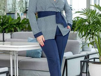 Костюм  Артикул № 435 А\нв Ткань: Костюмка  Размеры 48, 50, 52, 54