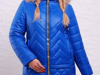 Модель 201 1050 грн. Зимняя женская куртка из плащевой водоотталкивающ