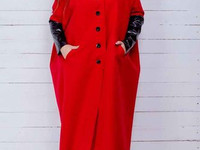Женское пальто 8191 (42-64) Размеры: 42-48,50-54, 56-60 Ткань - кашеми