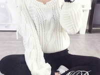 Укороченные свитерки (Фабричный Китай) узорная вязка размер универсаль
