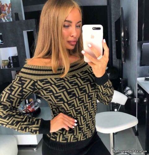 NEW COLLECTION AUTUMN 2018Джемпер  «F» из нежнейшей шерсти с добавлени