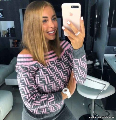 NEW COLLECTION AUTUMN 2018Джемпер  «F» из нежнейшей шерсти с добавлени