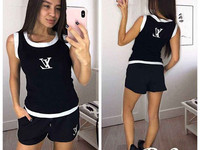 Костюм майка +шорты размер универсал с/м ткань хлопоковый трикотаж цен