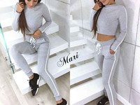 Спорт костюм из трикотажа Цена 580 грн. Брюки с завышенной талией и кр