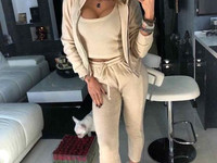 ВЯЗАННЫЙ КОСТЮМ 3в1 “ARKTIKA” Пряжа итальянская Ангора ,декорирован фи