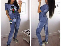 !!! НОВИНКА!!! КОСТЮМ "МУХА" ТКАНЬ:ХЛОПОК-СТРЕЙЧ Р.Р. С(42-4