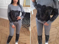 Костюм Ткань-Ангора +дорогое итальянское кружево Размеры С М Цена 495