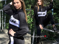 Очень крутой и стильный костюм-тройка "Девочка-банда" Размер