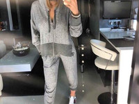 КОСТЮМ “KIM” нежнейшая Ангора-хлопок декорирован фирменными змейками и