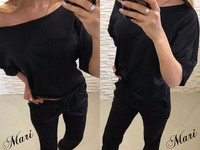 Костюм *карманчик* Цена 480 грн. Кофта свободного кроя на одно плечо,