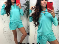 В549 Костюм тройка (кофта+шорты+штаны) с-м ткань трикотаж 770.00 грн.