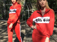 Очень крутой и стильный костюм-тройка "Девочка-банда" Размер