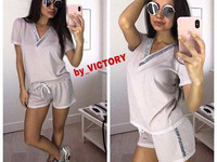 ПоделитьсяПоказать список поделившихся Костюм с шортами Ткань летняя п