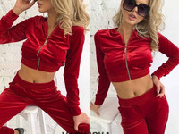 В556 костюм дорогой итальянский бархат размер с-м цена 550.00 грн. опт