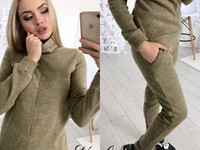 В508 Костюм ангора арктик очень теплый оливка 595грн.