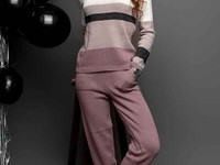 Костюм «Жасмин» цвет по брюкам фиалет, сирень, джинс , шоколад длина б